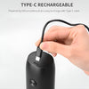 Electric Salt and Pepper Grinder Set Rechargeable Electric Dried Spice Mills Adjustable Coarseness Automatic Grinder, One Handed Operation with Type