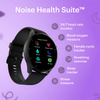 Noisefit Crew 1.38 Round Display Smartwatch - Jet Black