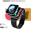 Noise alt GOAT, 1.78 AMOLED Display, Single Chip Bluetooth Calling, 100+ Watchfaces, IP68 Smartwatch (Black Strap, Free Size)