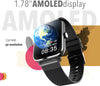 Noise alt GOAT, 1.78 AMOLED Display, Single Chip Bluetooth Calling, 100+ Watchfaces, IP68 Smartwatch (Black Strap, Free Size)