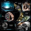 Fire-Boltt Spacewatch 36.3mm (1.43 inch) AMOLED Display, Luxury Stainless Steel, BT Calling Smartwatch (Black Strap, Free Size)