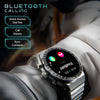 Fire-Boltt Spacewatch 36.3mm (1.43 inch) AMOLED Display, Luxury Stainless Steel, BT Calling Smartwatch (Black Strap, Free Size)