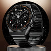 Fire-Boltt Spacewatch 36.3mm (1.43 inch) AMOLED Display, Luxury Stainless Steel, BT Calling Smartwatch (Black Strap, Free Size)