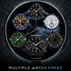 Fire-Boltt Spacewatch 36.3mm (1.43 inch) AMOLED Display, Luxury Stainless Steel, BT Calling Smartwatch (Black Strap, Free Size)