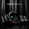 Fire-Boltt Obsidian 33.5mm (1.3 inch) AMOLED, Bluetooth Calling, Stainless Steel Design Smartwatch (Black Strap, Free Size)