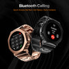 Fire-Boltt Obsidian 33.5mm (1.3 inch) AMOLED, Bluetooth Calling, Stainless Steel Design Smartwatch (Black Strap, Free Size)