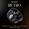 Fire-Boltt Retro 39.1mm (1.54) Display, Bluetooth call, Voice Assistance, Steel Straps Smartwatch (Black Strap, Free Size)