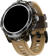 Fire-Boltt Shott 1.5" Round Display, Front Camera, Nano SIM Slot Smartwatch (Dessert Brown Strap, Free Size)