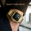 Fire-Boltt Retro 39.1mm (1.54) Display, Bluetooth call, Voice Assistance, Steel Straps Smartwatch (Black Strap, Free Size)