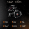 Fire-Boltt Retro 39.1mm (1.54) Display, Bluetooth call, Voice Assistance, Steel Straps Smartwatch (Black Strap, Free Size)