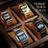 Fire-Boltt Retro 39.1mm (1.54) Display, Bluetooth call, Voice Assistance, Steel Straps Smartwatch (Black Strap, Free Size)